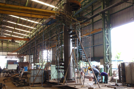 らせん階段プレハブの施工例